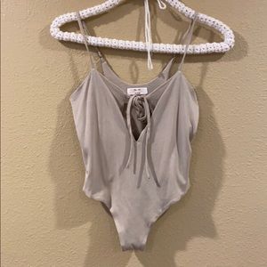 Oh Polly Bodysuit tie V cut